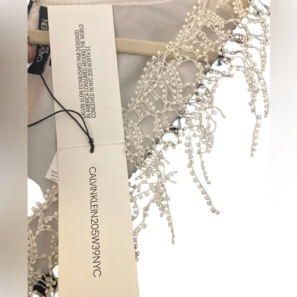 Calvin Klein 205W39NYC Black Vest w Lace Detail- Stunning- NWT! $990 original - Picture 6 of 11